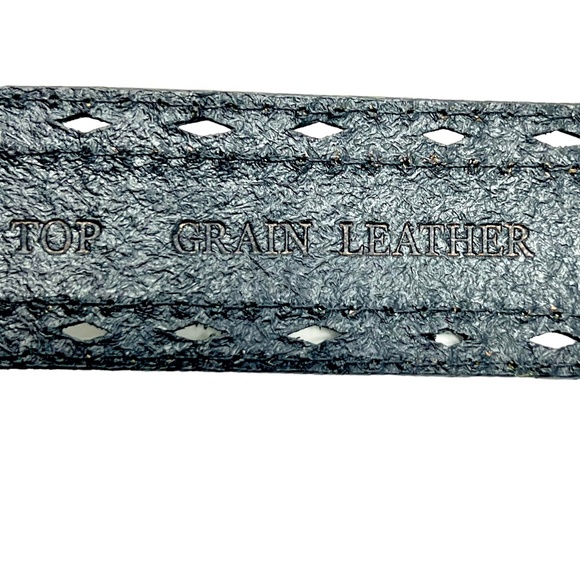 John Deere women's Black Embossed Leather Belt with Rhinestone Buckle sz XL NWOT - Picture 12 of 16